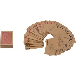 Recycled carton card decks Arwen, Brown/Khaki (Games)