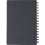 Recycled carton hardcover notebook Caleb, black