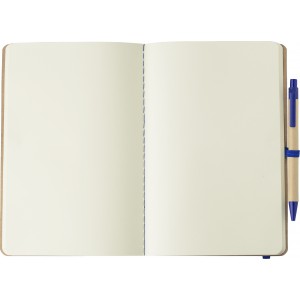 Recycled carton notebook (A5) Theodore, cobalt blue (Notebooks)