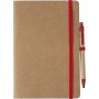 Recycled carton notebook (A5) Theodore, red