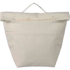 Recycled cotton (220 gsm) rolltop cooler bag Faith, khaki (Cooler bags)