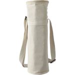 Recycled cotton (270 gsm) bottle cooler bag Eugene, khaki (1172251-13)