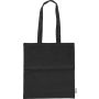 Recycled cotton shopping bag (120 gsm) Elara, Black