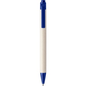 Recycled milk carton ballpen Heike, cobalt blue (Wooden, bamboo, carton pen)