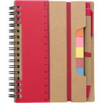 Recycled paper notebook Angela, red (9182-08CD)