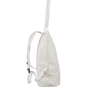 Recycled polycotton (330 gsm) tote backpack Osric, beige (Einkaufstaschen)