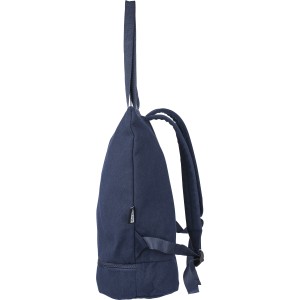 Recycled polycotton (330 gsm) tote backpack Osric, blue (Einkaufstaschen)
