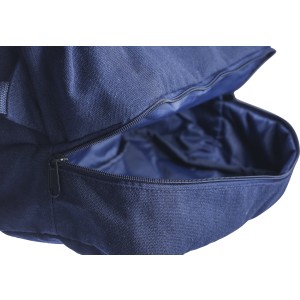 Recycled polycotton (330 gsm) tote backpack Osric, blue (Einkaufstaschen)