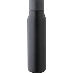 Recycled stainless steel drinking bottle (600 ml) Cassian, b <font size=1>[ENG]</font> (1202790-01)