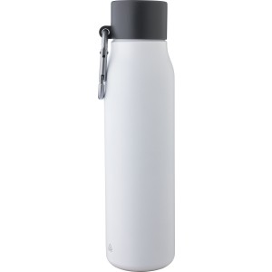 Recycled stainless steel drinking bottle (600 ml) Cassian, w (Thermosflaschen)