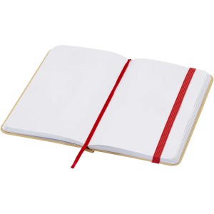 Reed A6 recycled hard cover notebook with plain pages, Red (Notebooks)