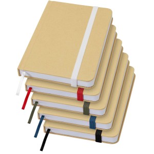 Reed A6 recycled hard cover notebook with plain pages, Red (Notebooks)