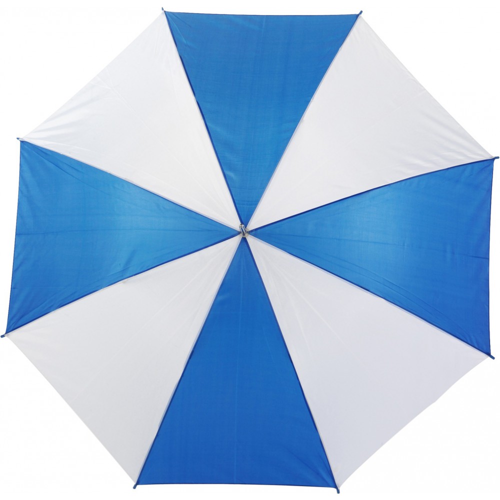 Automatik Stockschirm aus Polyester Russell, Blau/Weiß (Regenschirme)