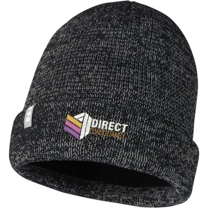 Rigi reflective beanie, Solid black (Hats)