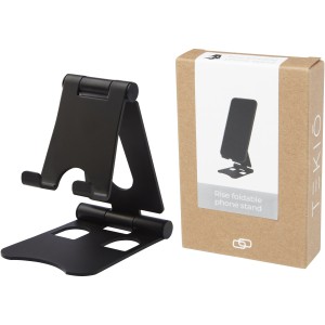 Rise foldable phone stand, Solid black (Office desk equipment)