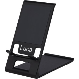 Rise slim aluminium phone stand, Solid black (Office desk equipment)