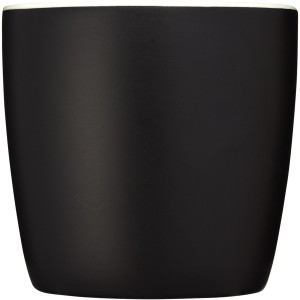 Riviera 340 ml ceramic mug, solid black,White (Mugs)