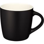 Riviera 340 ml ceramic mug, solid black,White (10047600)