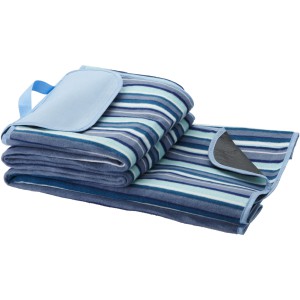 Riviera wasserabweisende Outdoor-Picknickdecke, weiss, blau