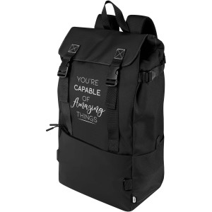 Roam GRS recycled modular backpack, Solid black (Backpacks)