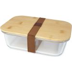 Roby glass lunch box with bamboo lid, Natural, Transparent c (11327606)