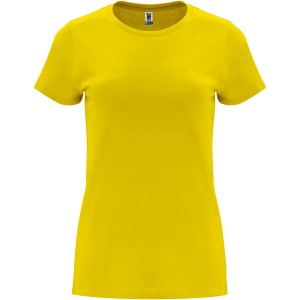 Capri short sleeve women's t-shirt, Yellow <font size=1>[ENG]</font>