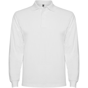 Estrella long sleeve men's polo, White <font size=1>[ENG]</font>