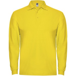 Estrella long sleeve men's polo, Yellow <font size=1>[ENG]</font>