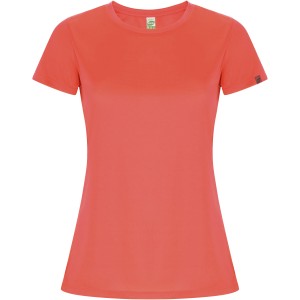 Imola short sleeve women's sports t-shirt, Fluor Coral <font size=1>[ENG]</font>