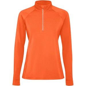 Estambul long sleeve women's half zip sweatshirt, Fire orange <font size=1>[ENG]</font>