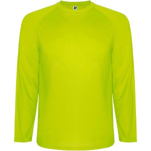 Montecarlo long sleeve kids sports t-shirt, Fluor Yellow <font size=1>[ENG]</font>