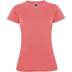 Montecarlo short sleeve women's sports t-shirt, Fluor Coral <font size=1>[ENG]</font>