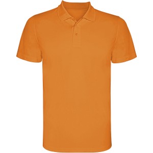 Monzha short sleeve men's sports polo, Fluor Orange <font size=1>[ENG]</font>