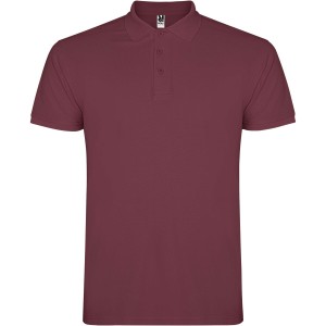 Star short sleeve men's polo, Berry Red <font size=1>[ENG]</font>