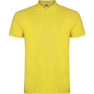 Star short sleeve men's polo, Yellow <font size=1>[ENG]</font>
