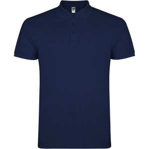 Star short sleeve kids polo, Navy Blue <font size=1>[ENG]</font>