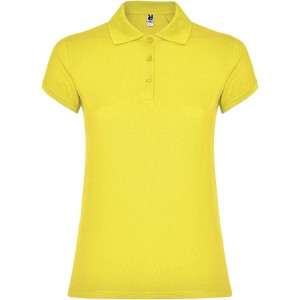 Star short sleeve women's polo, Yellow <font size=1>[ENG]</font>