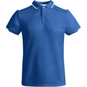 Tamil short sleeve kids sports polo, Royal blue, White <font size=1>[ENG]</font>