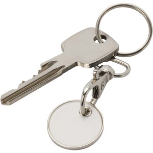 Rory keyring with trolley coin, White (Keychains)