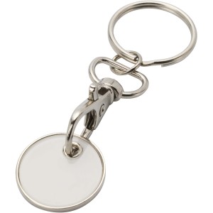 Rory keyring with trolley coin, White (Keychains)