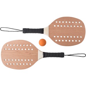 Rosewood tennis set Sergio, Brown/Khaki (Sports equipment)