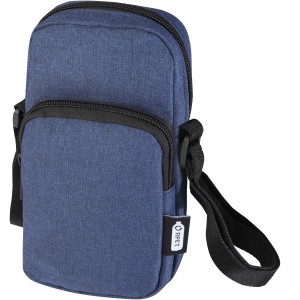 Ross GRS recycled phone pouch, Heather navy (Office desk equipment)