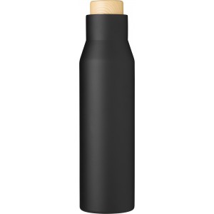 Doppelwandige Flasche aus Edelstahl Christian, Schwarz