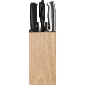 Messerblock aus Holz Lucille, Braun