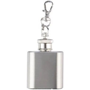 Flachmann aus Edelstahl Julia, Silber