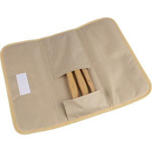rPET charcutterie set Evelisse, brown (Kchenzubehr aus Metall)