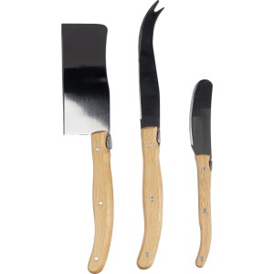 rPET charcutterie set Evelisse, brown (Kchenzubehr aus Metall)