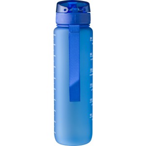 RPET drinking bottle (1000 ml) Brinley, cobalt blue (Sport bottles)