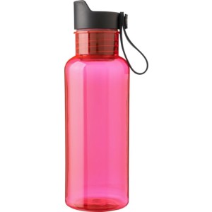 rPET drinking bottle 600 ml Erica, red (Sport bottles)