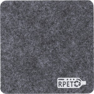 RPET felt coaster set Lawrence, grey (Wood kitchen equipments)